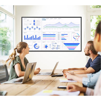 Life-Style Image for ViewSonic CDE6512 65" 4K UHD Commercial Display with VESP, Wireless Screen Sharing, USB Wi-Fi Capabilities, RJ45, HDMI, USB C