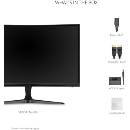 Alternate-Image7 Image for ViewSonic OMNI VX2418C 24 Inch 1080p 1ms 165Hz Curved Gaming Monitor with AMD FreeSync Premium, Eye Care, HDMI and DisplayPort