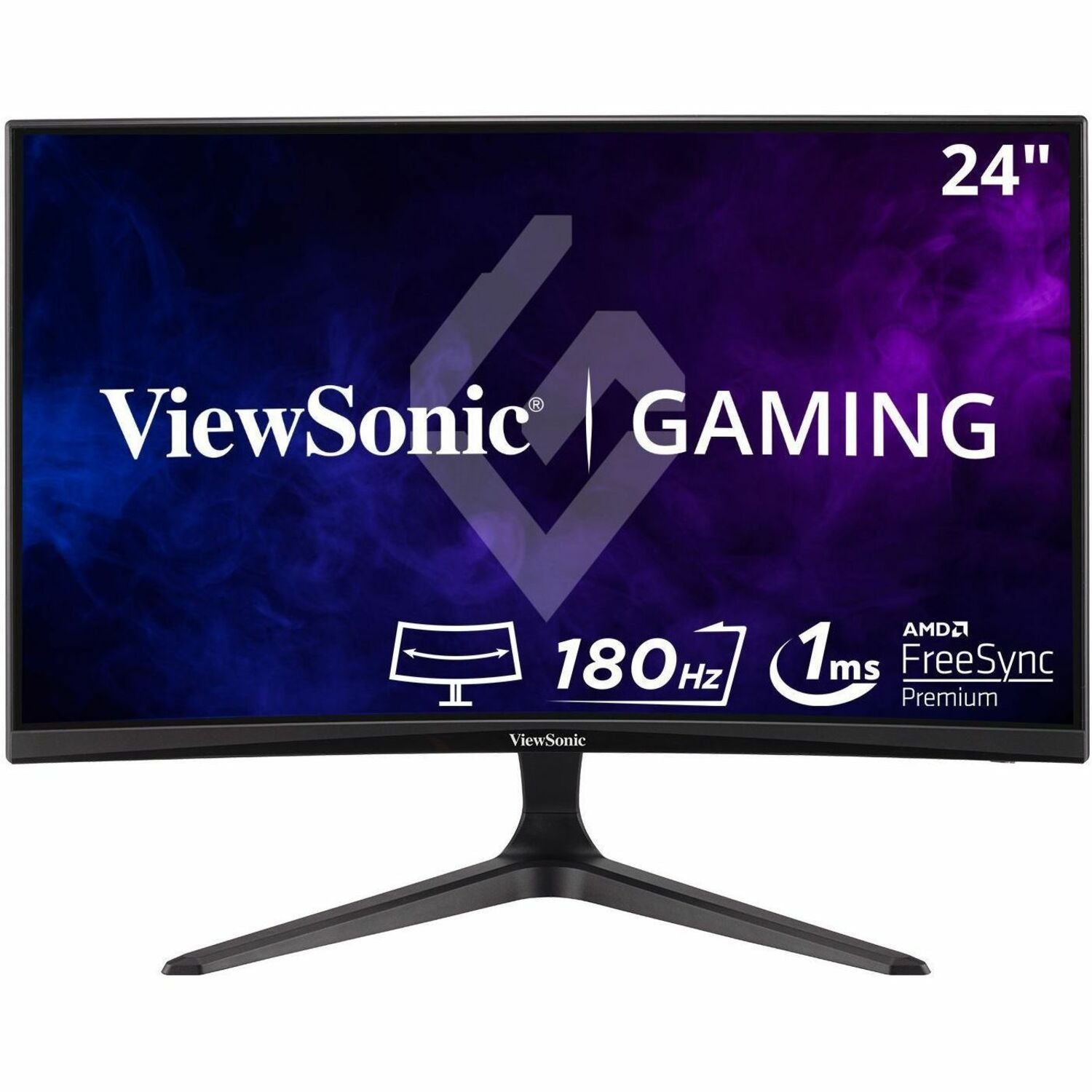 Main Image for ViewSonic OMNI VX2418C 24 Inch 1080p 1ms 165Hz Curved Gaming Monitor with AMD FreeSync Premium, Eye Care, HDMI and DisplayPort