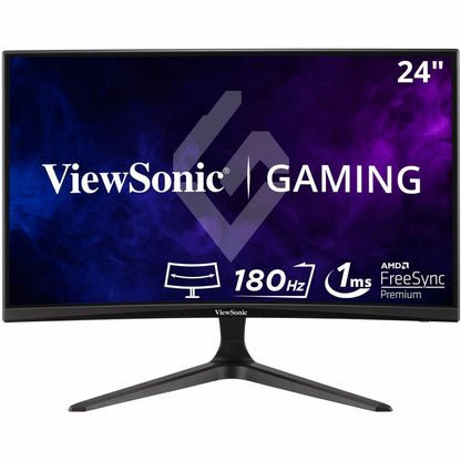 Main Image for ViewSonic OMNI VX2418C 24 Inch 1080p 1ms 165Hz Curved Gaming Monitor with AMD FreeSync Premium, Eye Care, HDMI and DisplayPort