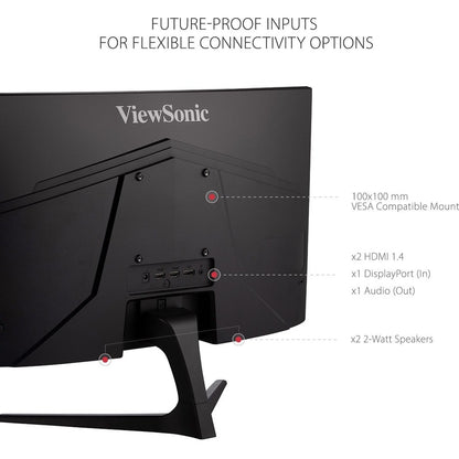 Alternate-Image9 Image for ViewSonic OMNI VX2418C 24 Inch 1080p 1ms 165Hz Curved Gaming Monitor with AMD FreeSync Premium, Eye Care, HDMI and DisplayPort