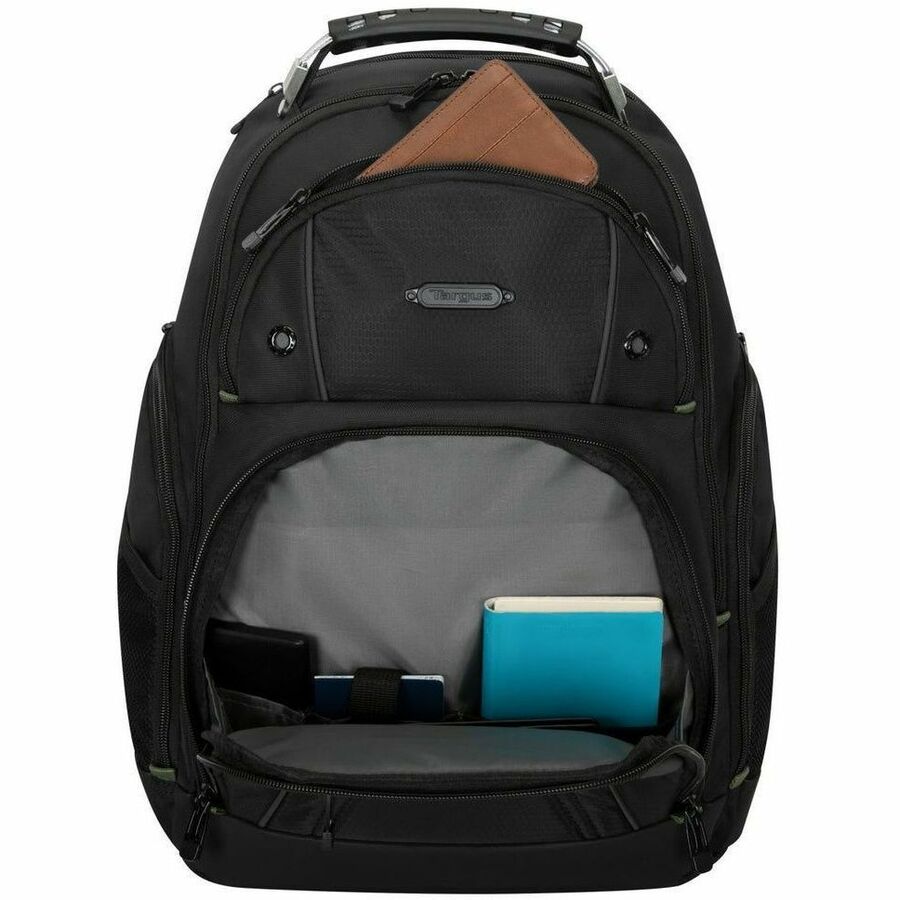 Alternate-Image2 Image for Targus Drifter TBB63805GL Carrying Case Rugged (Backpack) for 15" to 16" Notebook - Black - TAA Compliant