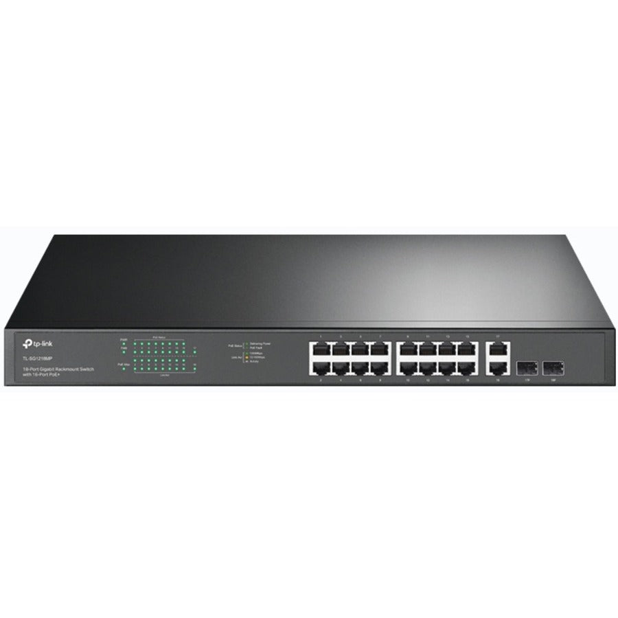 Main Image for TP-Link TL-SG1218MP - 18-Port Gigabit Rackmount Switch with 16 PoE+
