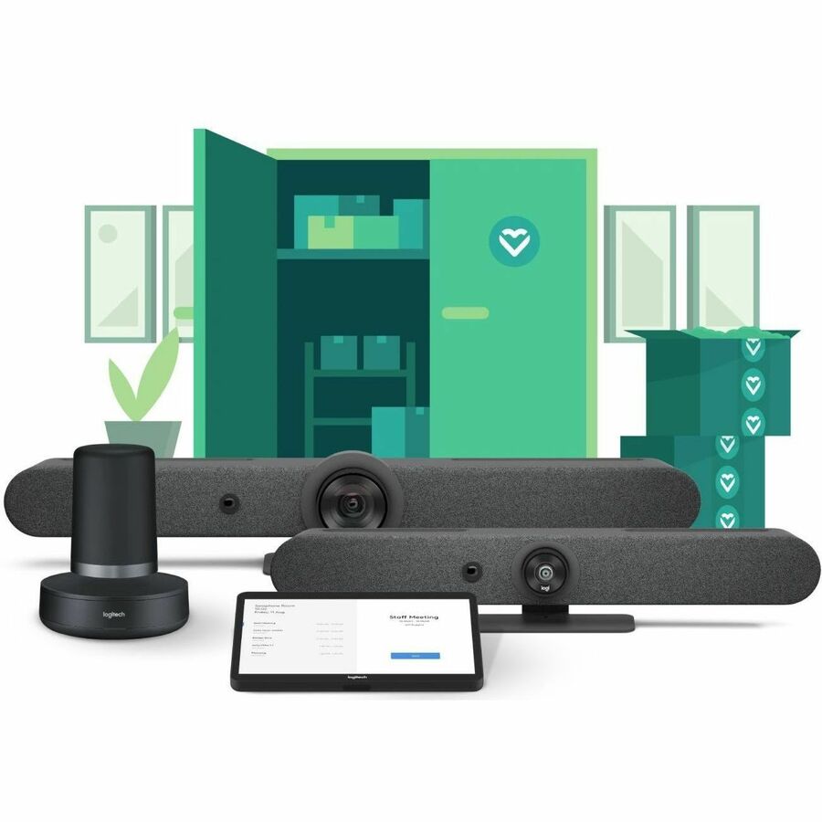 Alternate-Image2 Image for Logitech Rally Bar All-in-One Video Bar (Graphite, TAA Compliant)