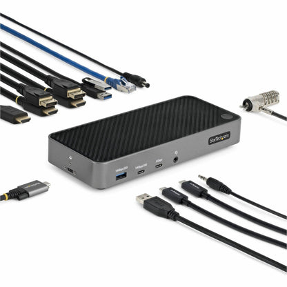 Main Image for StarTech.com USB-C Triple Monitor Docking Station - Triple 4K HDMI/DP USB-C Dock - 5x USB Hub - GbE - 100W PD - Universal / Multi Monitor