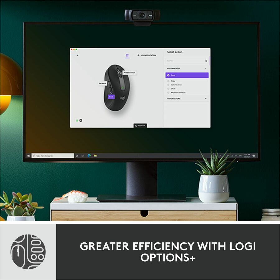 Alternate-Image7 Image for Logitech Signature MK650 Combo for Business, Wireless Mouse and Keyboard, Logi Bolt, Bluetooth, SmartWheel, Globally Certified, Graphite