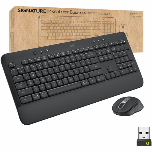 Main Image for Logitech Signature MK650 Combo for Business, Wireless Mouse and Keyboard, Logi Bolt, Bluetooth, SmartWheel, Globally Certified, Graphite