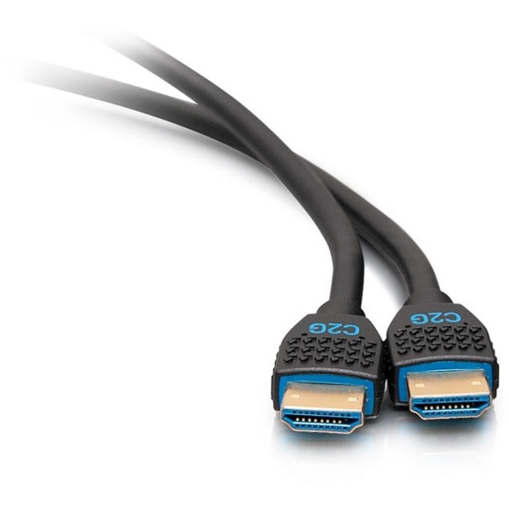 Alternate-Image1 Image for C2G 6ft Performance Series Ultra Flexible High Speed HDMI Cable w Ethernet - In-Wall CMG Rated - 4K 60Hz - M/M - Black