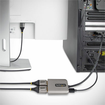 Alternate-Image7 Image for StarTech.com Dual-Monitor DisplayPort 1.4 Splitter, DisplayPort to 2x DP Multi-Monitor Adapter, Dual 5K 60Hz Computer MST Hub, Windows
