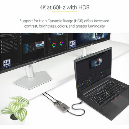 Alternate-Image3 Image for StarTech.com USB-C to Dual DisplayPort 1.4 Adapter, USB Type-C Multi-Monitor MST Hub, Dual 5K 60Hz DP Display Extender / Splitter, Windows