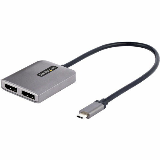 Main Image for StarTech.com USB-C to Dual DisplayPort 1.4 Adapter, USB Type-C Multi-Monitor MST Hub, Dual 5K 60Hz DP Display Extender / Splitter, Windows