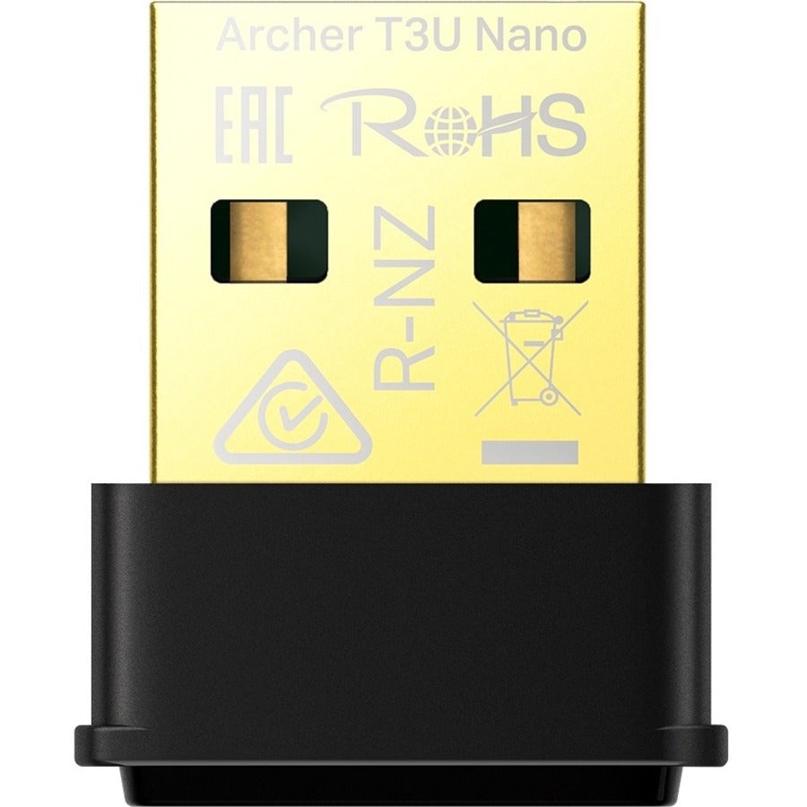 Top Image for TP-Link Archer T3U Nano - AC1300 2.4G/5G Dual Band Nano USB WiFi Adapter for PC