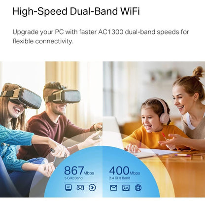 Alternate-Image5 Image for TP-Link Archer T3U Nano - AC1300 2.4G/5G Dual Band Nano USB WiFi Adapter for PC