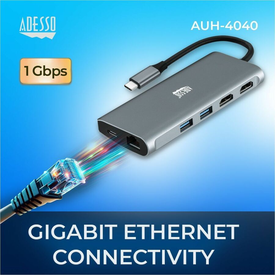 Alternate-Image2 Image for Adesso 9-in-1 USB-C Multi-Port Docking Station (TAA Compliant)