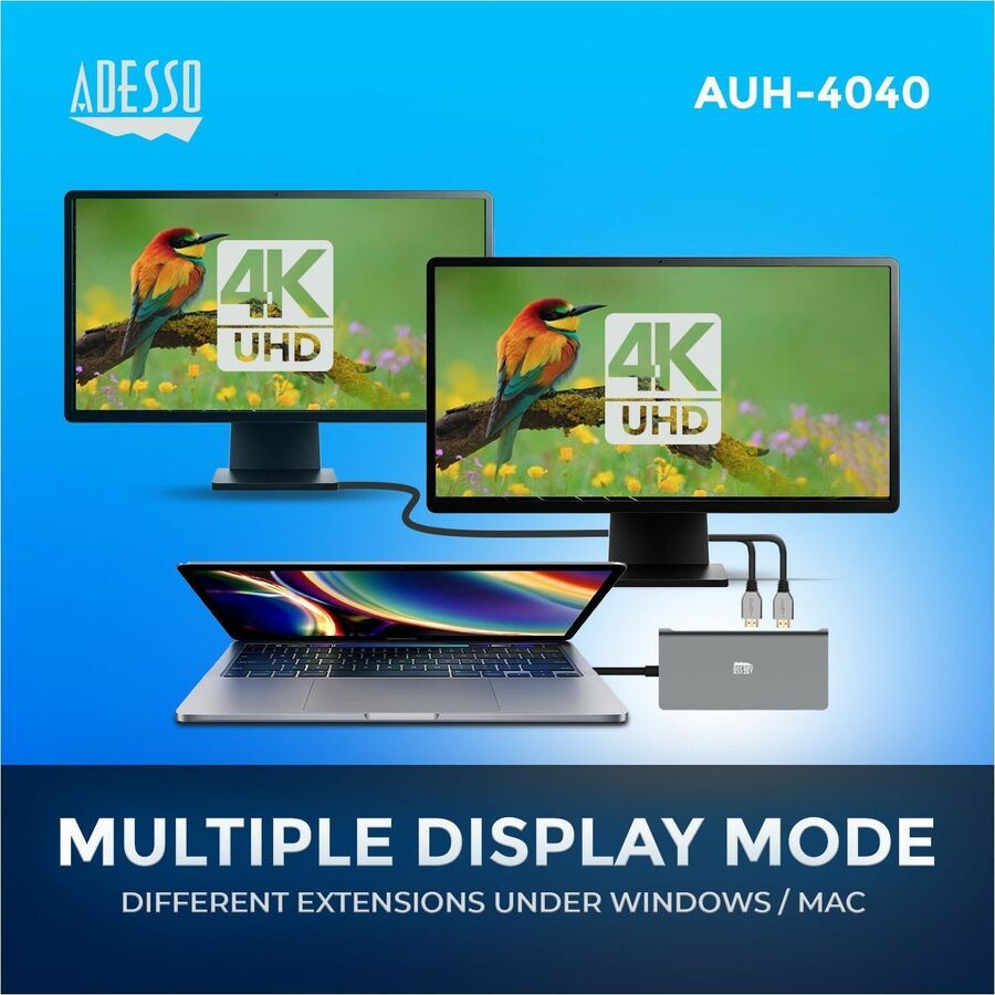 Alternate-Image5 Image for Adesso 9-in-1 USB-C Multi-Port Docking Station (TAA Compliant)