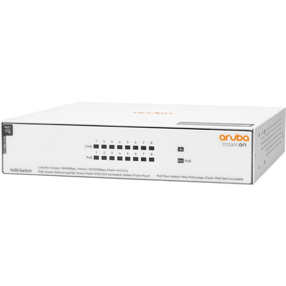 Alternate-Image1 Image for HPE Instant On 1430 8G Class4 PoE 64W Switch