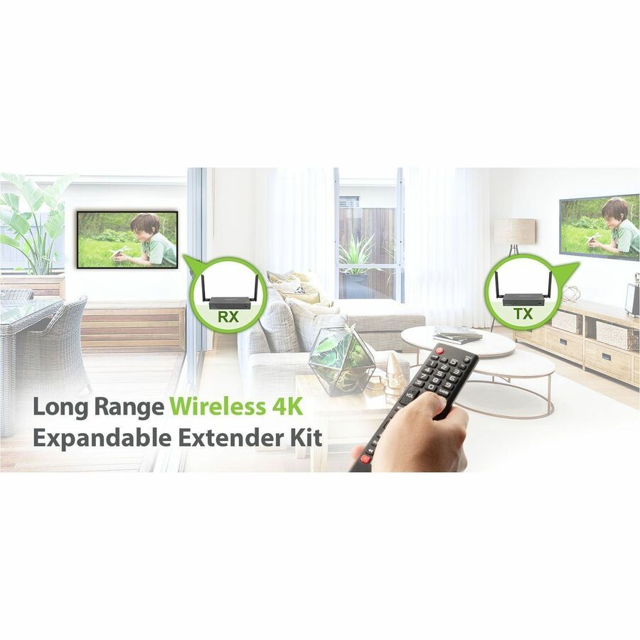 Alternate-Image4 Image for IOGEAR Long Range Wireless 4K Video Transmitter and Receiver Kit with Local Passthrough