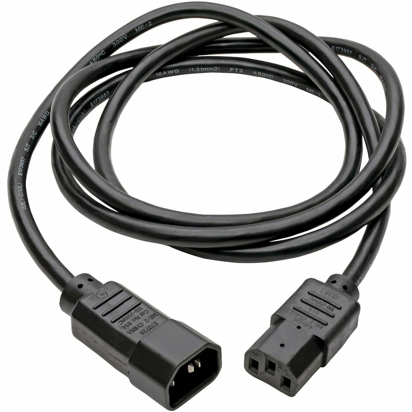 Main Image for Eaton Tripp Lite Series PDU Power Cord, C13 to C14 - 10A, 250V, 18 AWG, 6 ft. (1.83 m), Black
