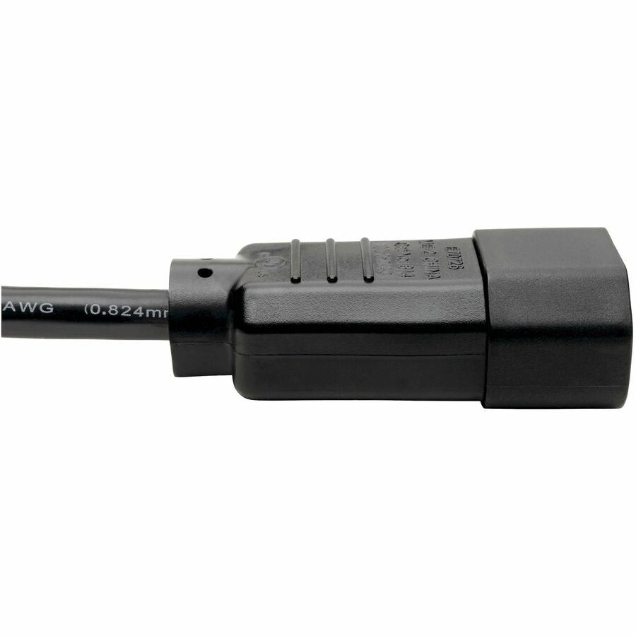 Alternate-Image2 Image for Eaton Tripp Lite Series PDU Power Cord, C13 to C14 - 10A, 250V, 18 AWG, 6 ft. (1.83 m), Black