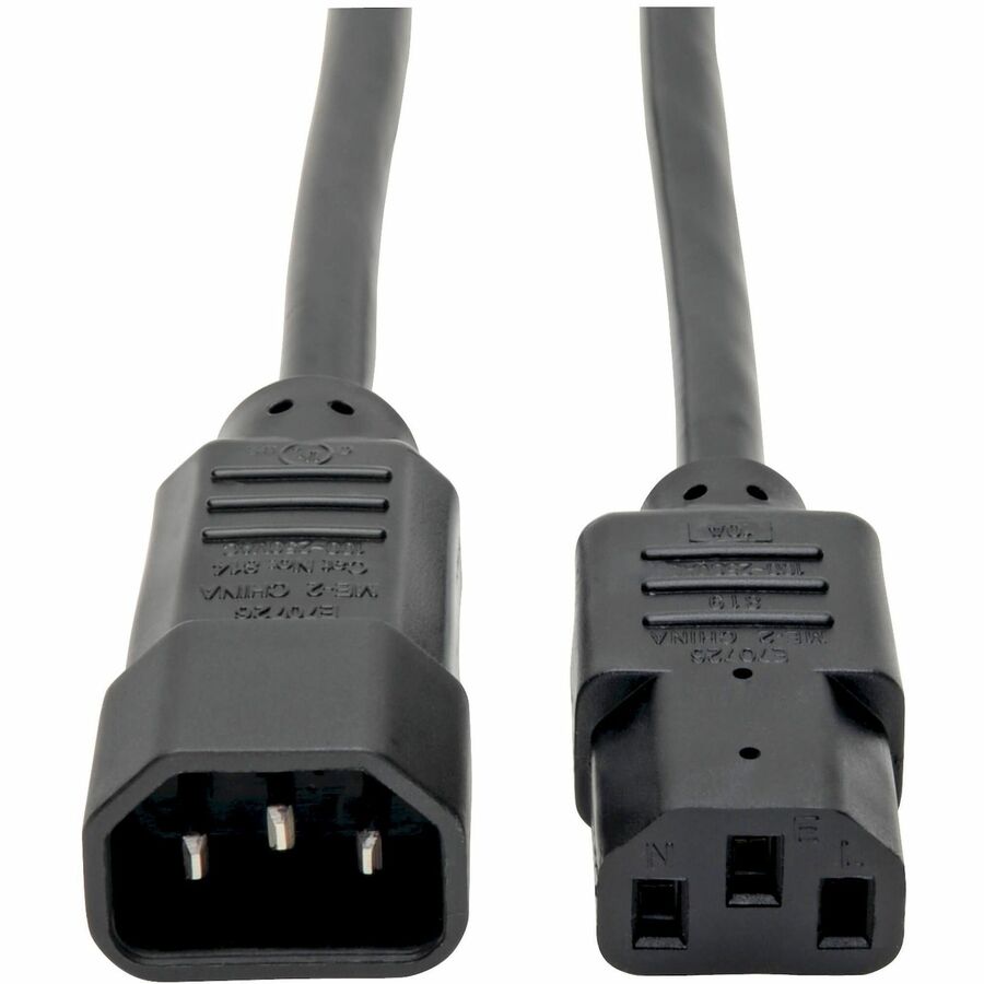 Alternate-Image1 Image for Eaton Tripp Lite Series PDU Power Cord, C13 to C14 - 10A, 250V, 18 AWG, 6 ft. (1.83 m), Black