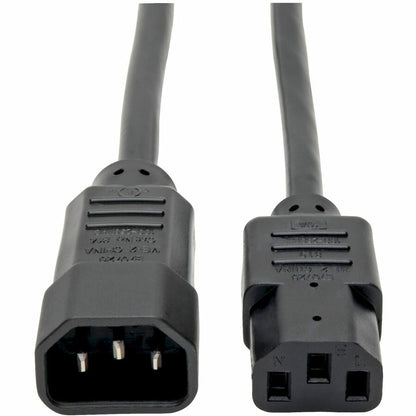 Alternate-Image1 Image for Eaton Tripp Lite Series PDU Power Cord, C13 to C14 - 10A, 250V, 18 AWG, 6 ft. (1.83 m), Black