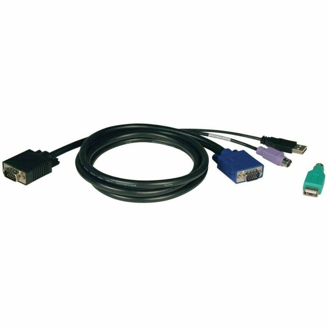 Main Image for Eaton Tripp Lite Series USB/PS2 Combo Cable Kit for NetController KVM Switches B040-Series and B042-Series, 6 ft. (1.83 m)
