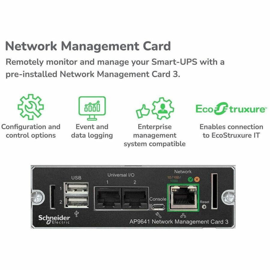 Alternate-Image5 Image for APC Smart-UPS, Line Interactive, 1500VA, Rackmount 2U, 120V, 6x NEMA 5-15R outlets, SmartConnect Port+Network Card, AVR, LCD
