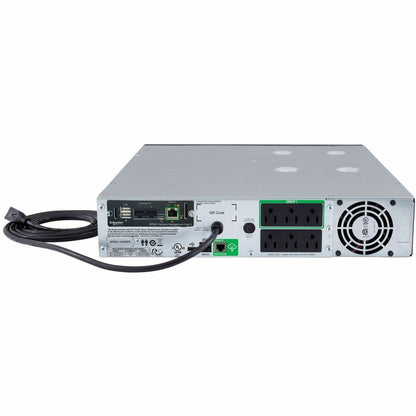 Rear Image for APC Smart-UPS, Line Interactive, 1500VA, Rackmount 2U, 120V, 6x NEMA 5-15R outlets, SmartConnect Port+Network Card, AVR, LCD