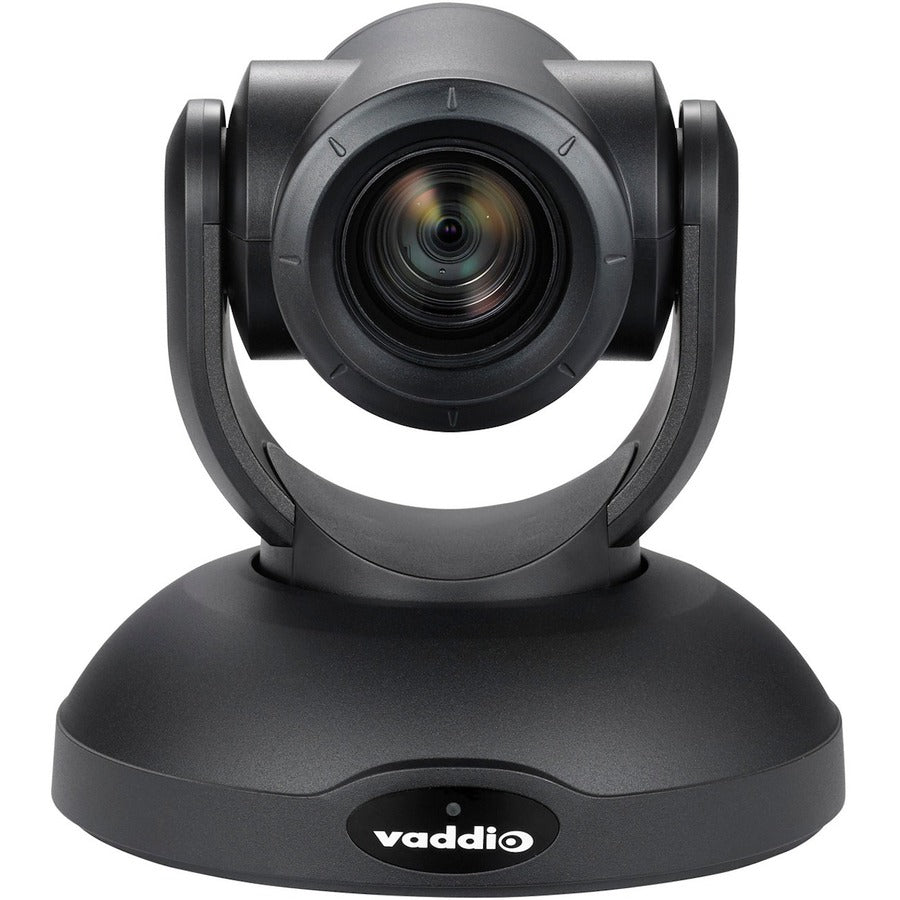 Front Image for Vaddio RoboSHOT 20 UHD PTZ Camera - 20x Zoom 2160p/30 - TAA Compliant - Black