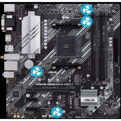 Alternate-Image8 Image for Asus Prime B550M-A WIFI II Desktop Motherboard - AMD B550 Chipset - Socket AM4 - Micro ATX