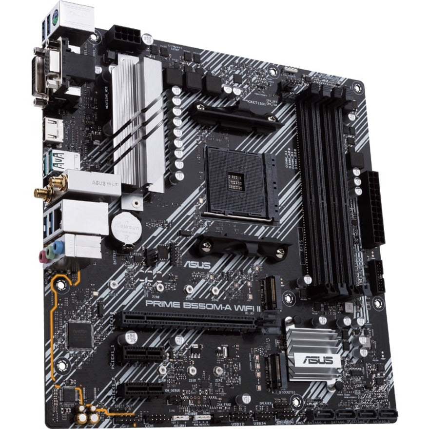 Alternate-Image2 Image for Asus Prime B550M-A WIFI II Desktop Motherboard - AMD B550 Chipset - Socket AM4 - Micro ATX