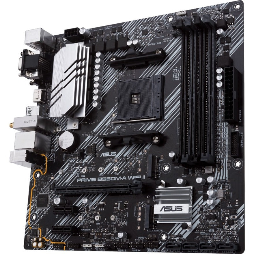 Alternate-Image3 Image for Asus Prime B550M-A WIFI II Desktop Motherboard - AMD B550 Chipset - Socket AM4 - Micro ATX