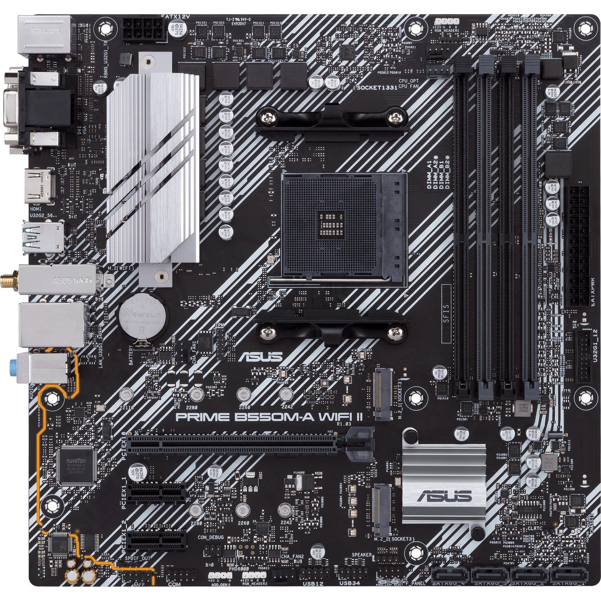 Main Image for Asus Prime B550M-A WIFI II Desktop Motherboard - AMD B550 Chipset - Socket AM4 - Micro ATX