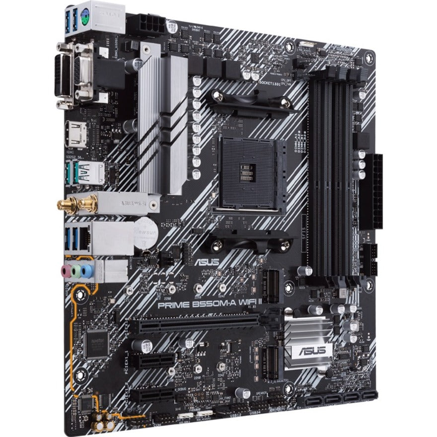 Alternate-Image1 Image for Asus Prime B550M-A WIFI II Desktop Motherboard - AMD B550 Chipset - Socket AM4 - Micro ATX