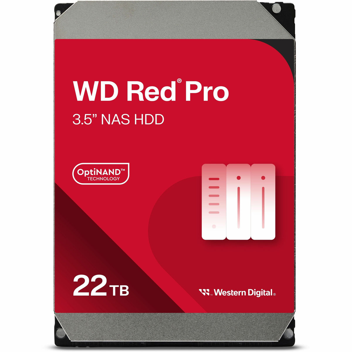 Main Image for Western Digital Red Pro WD221KFGX 22 TB Hard Drive - 3.5" Internal - SATA (SATA/600) - Conventional Magnetic Recording (CMR) Method