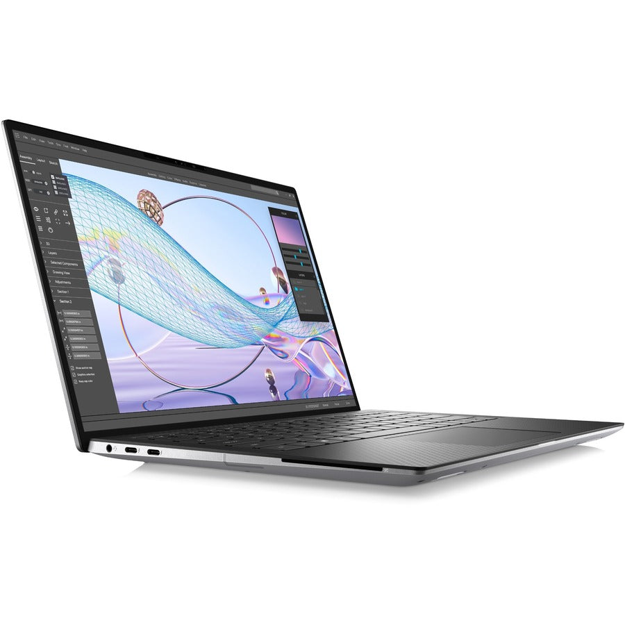 Alternate-Image2 Image for Dell Precision 5000 5470 14" Mobile Workstation - Full HD Plus - 60 Hz - Intel Core i5 12th Gen i5-12500H - vPro Technology - 8 GB - 256 GB SSD - English (US) Keyboard - Aluminum Titan Gray