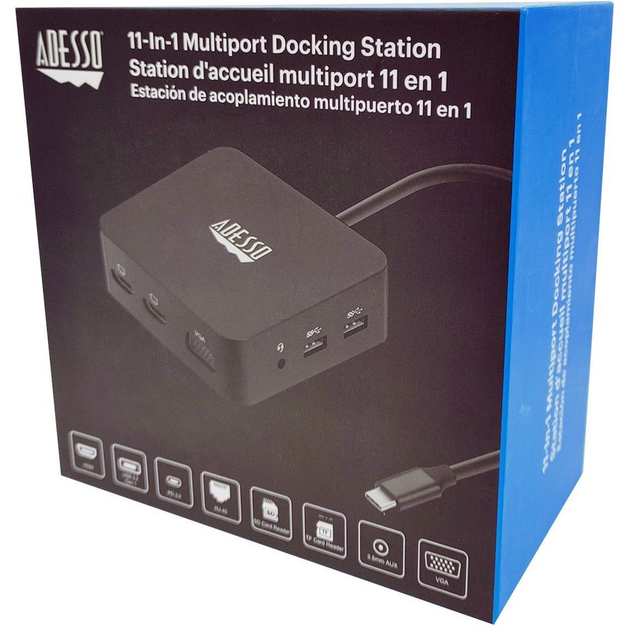 Alternate-Image8 Image for Adesso 11 in 1 USB-C Multiport Docking Station(TAA Compliant)