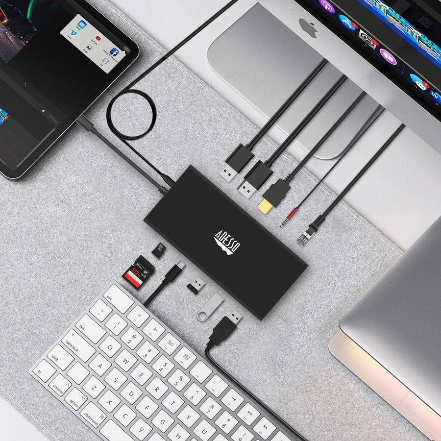 Alternate-Image10 Image for Adesso 12-in-1 USB-C Multi-Port Docking Station (TAA Compliant)