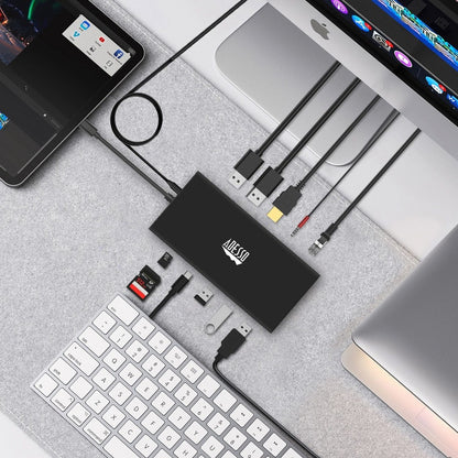 Alternate-Image10 Image for Adesso 12-in-1 USB-C Multi-Port Docking Station (TAA Compliant)