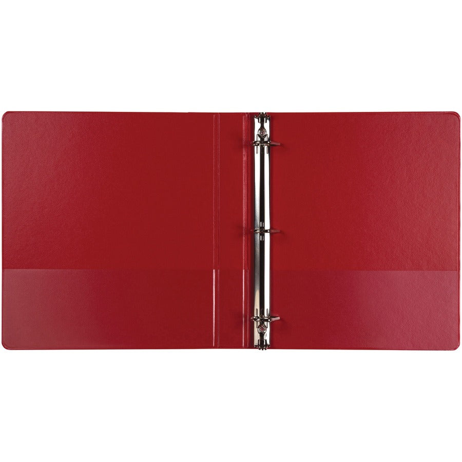 Top Image for Samsill Durable 1 Inch Binder, Made in The USA, D Ring Binder, Customizable Clear View Cover, Basic Assortment, 4 Pack, Each Holds 225 Pages (MP46409)