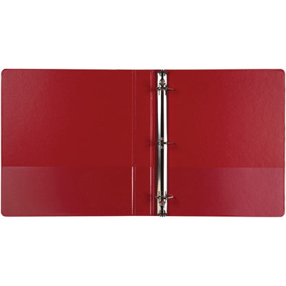Top Image for Samsill Durable 1 Inch Binder, Made in The USA, D Ring Binder, Customizable Clear View Cover, Basic Assortment, 4 Pack, Each Holds 225 Pages (MP46409)
