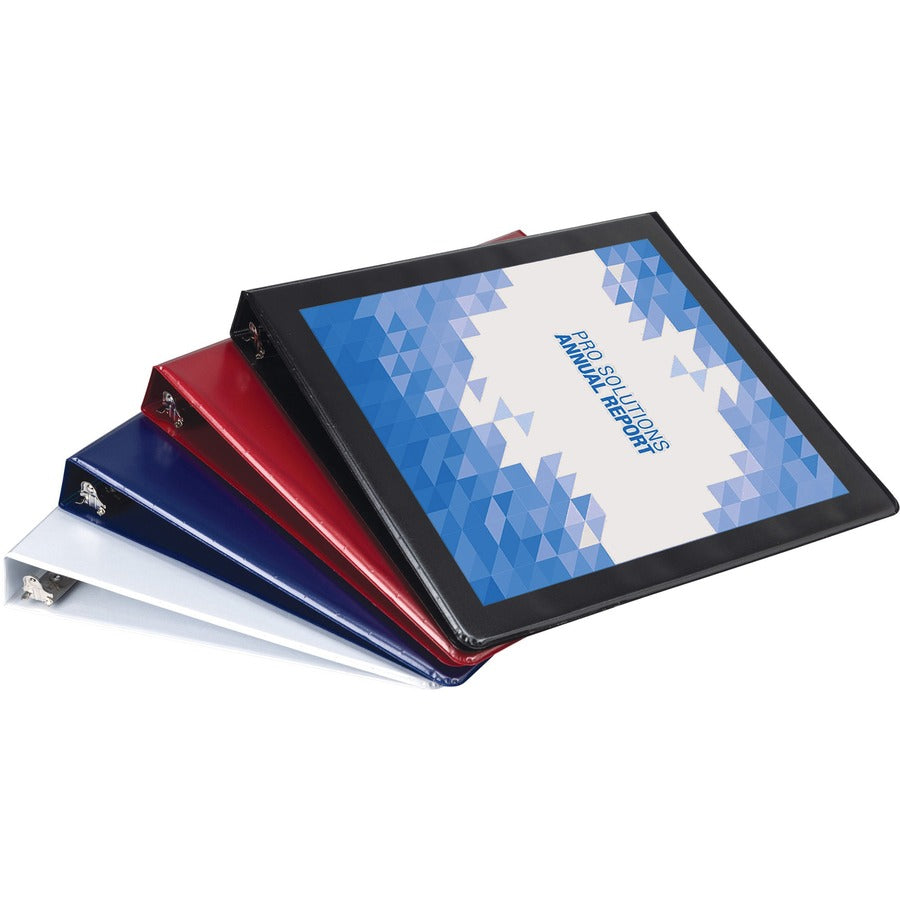 Hero-Shot Image for Samsill Durable 1 Inch Binder, Made in The USA, D Ring Binder, Customizable Clear View Cover, Basic Assortment, 4 Pack, Each Holds 225 Pages (MP46409)