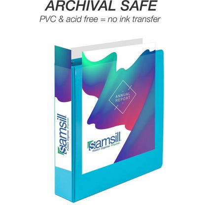 Left Image for Samsill Durable 2 Inch Binder, Made in the USA, D Ring Customizable Clear View Binder, Fashion Assortment, 4 Pack, Each Holds 475Page (MP46469)