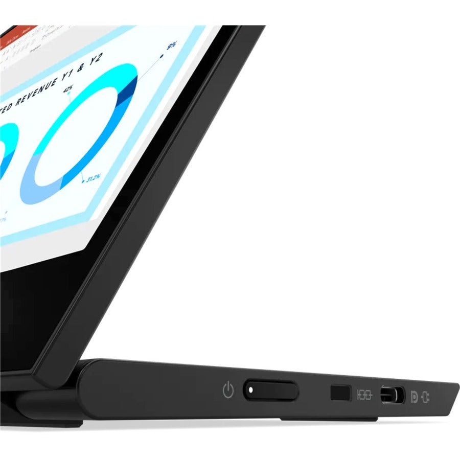 Alternate-Image5 Image for Lenovo ThinkVision M14d 14" Class LED Monitor - 16:10 - Raven Black