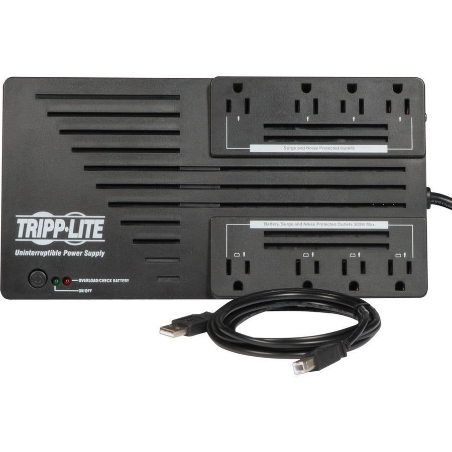 Alternate-Image2 Image for Eaton Tripp Lite Series 550VA 300W Line-Interactive UPS - 8 NEMA 5-15R Outlets, AVR, 120V, 50/60 Hz, USB, Desktop/Wall Mount