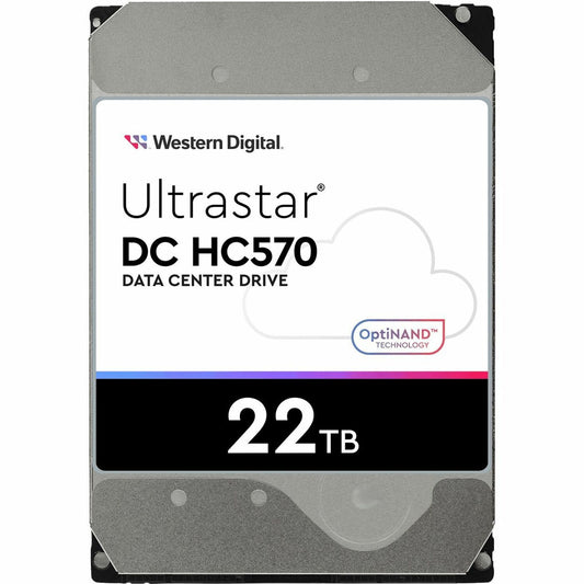 Main Image for HGST Ultrastar DC HC570 WUH722222ALE6L1 22 TB Hard Drive - 3.5" Internal - SATA (SATA/600) - Conventional Magnetic Recording (CMR) Method
