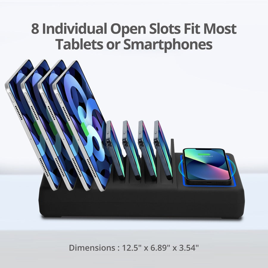 Alternate-Image6 Image for SIIG 10-Port USB-A/C & Wireless Charging Station - 150W