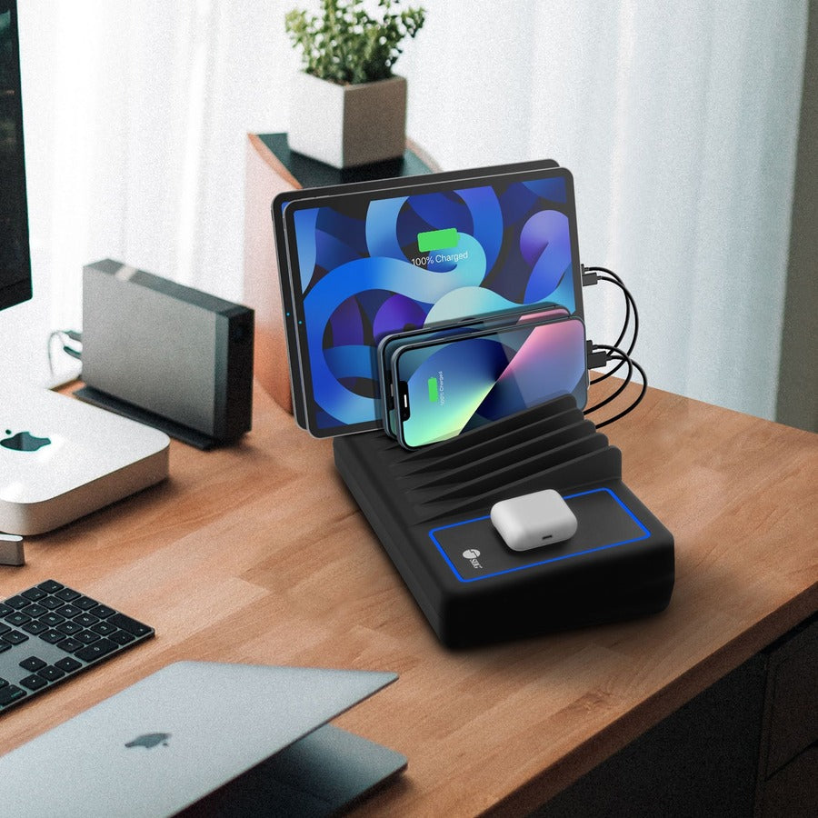 Alternate-Image4 Image for SIIG 10-Port USB-A/C & Wireless Charging Station - 150W