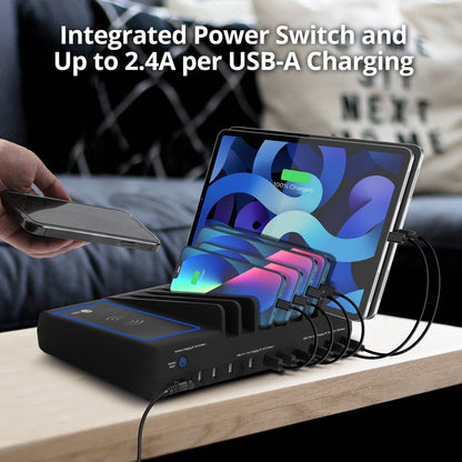 Alternate-Image5 Image for SIIG 10-Port USB-A/C & Wireless Charging Station - 150W