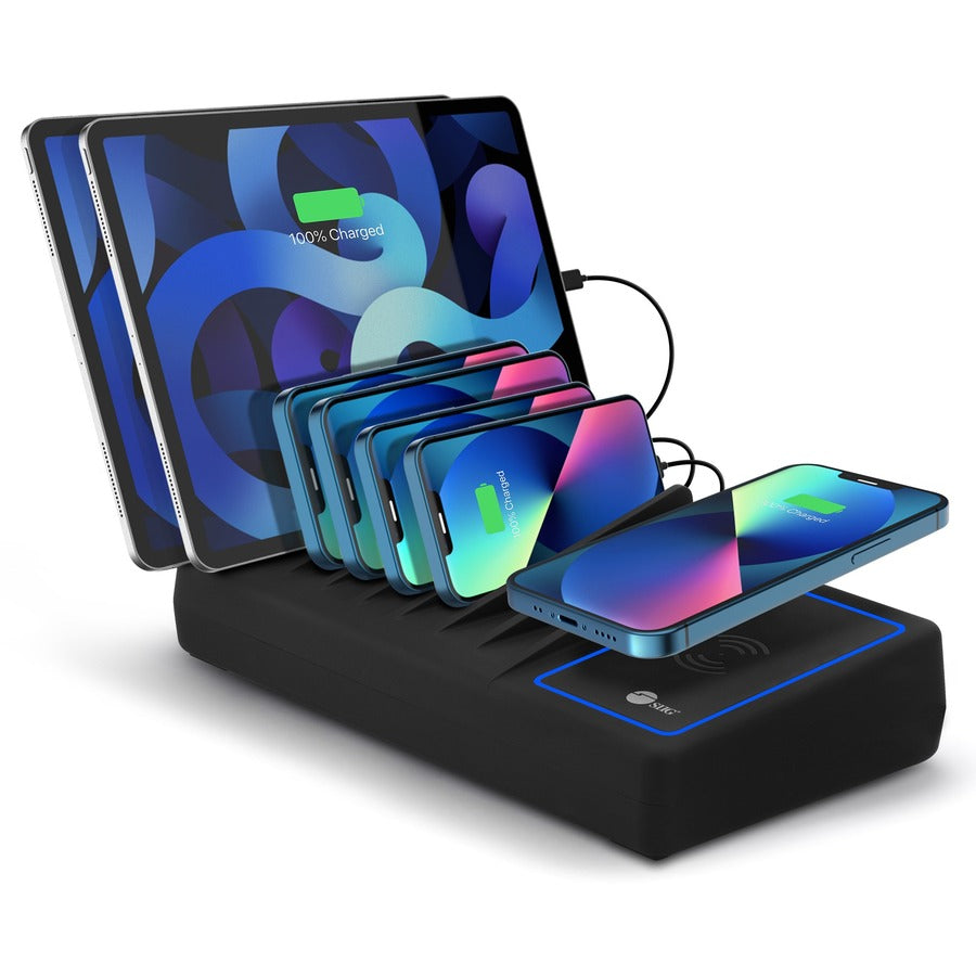 Alternate-Image8 Image for SIIG 10-Port USB-A/C & Wireless Charging Station - 150W